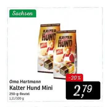 KONSUM Sachsen Oma Hartmann Kalter Hund Mini 250g Beutel Angebot