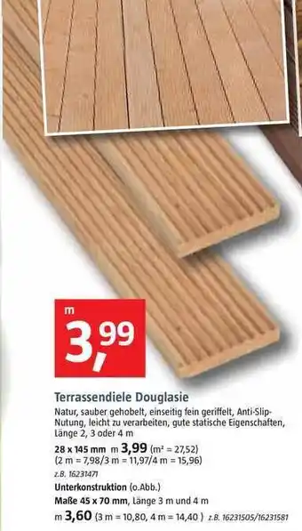Bauhaus Terrassendiele Douglasie Angebot