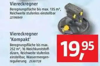 Bauhaus Viereckregner, Viereckregner 'Kompakt' Angebot