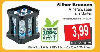 Getränke Göbel Silber Brunnen Mineralwasser 9x1L Angebot