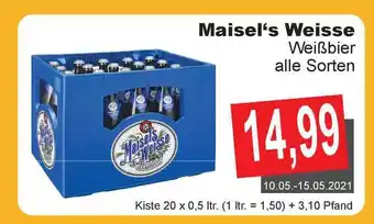 Getränke Göbel Maisel's Weisse Weißbier 20x0,5L Angebot