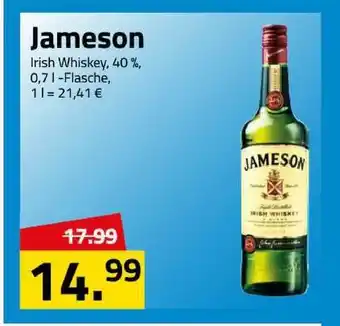 Logo Getränkemarkt Jameson Irish Whiskey 0,7L Angebot