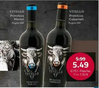 Logo Getränkemarkt Vitello Primitivo Merlot En Vitello Primitivo Cabernet Angebot