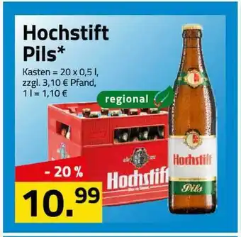 Logo Getränkemarkt Hochstift Pils 20x0,5L Angebot