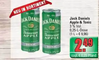 Profi Getränke Jack Daniels Apple & Tonic 0,25L Angebot