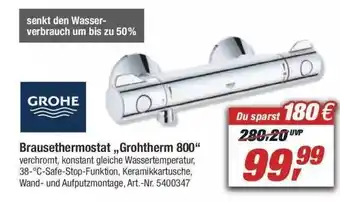 toom Baumarkt Grohe Brausethermostat „Grohtherm 800” Angebot