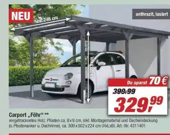 toom Baumarkt Carport „Föhr” Angebot