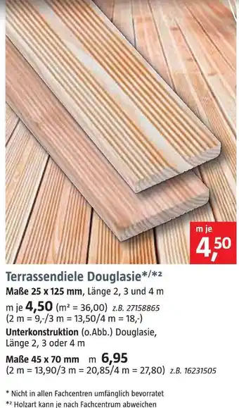 Bauhaus Terrassendiele douglasie Angebot