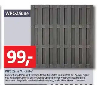 Bauhaus Wpc zaun 'alicante' Angebot