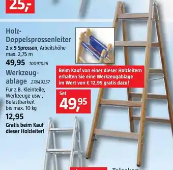 Bauhaus Holz-doppelsprossenleiter Angebot