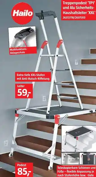 Bauhaus Hailo treppenpodest oder haushaltsleiter Angebot