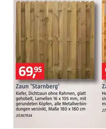 Bauhaus Zaun 'starnberg' Angebot