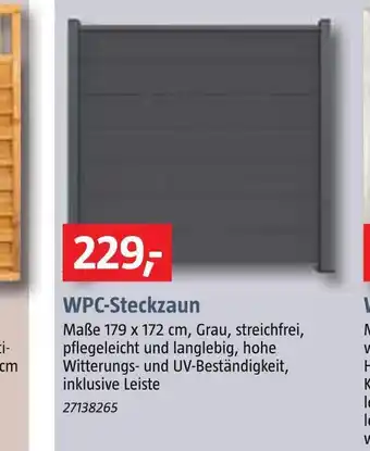 Bauhaus Wpc-steckzaun Angebot