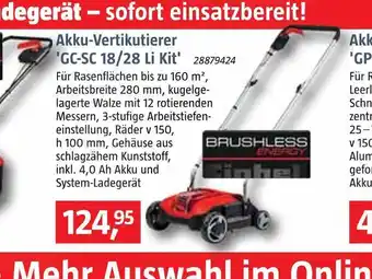 Bauhaus Einhell akku-vertikutierer Angebot