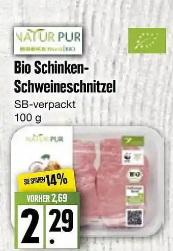 Edeka Frischemarkt Bio Schinken Schweineschnitzel Angebot