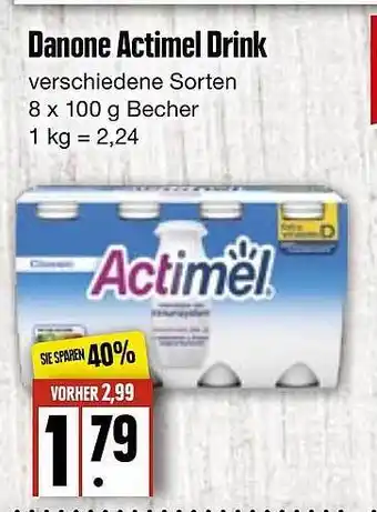 Edeka Frischemarkt Danone Actimel Drink Angebot