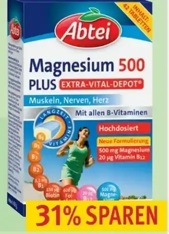 Rossmann Abtei Magnesium 500 Plus Angebot