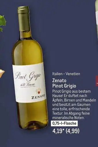 METRO Zenato Pinot Grigio Angebot