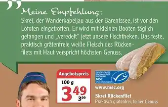 Globus Skrei Rückenfilet Angebot