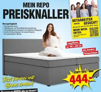 Repo Markt Boxspringbett Angebot