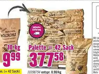 Hornbach Qualitäts-Holzkohle Angebot