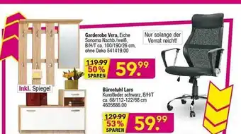 Möbel Boss Garderobe Vera, Bürostuhl Lars Angebot