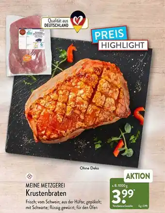 Aldi Nord Meine Metzgerei Krustenbraten Angebot