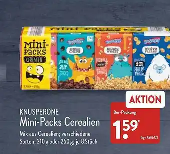 Aldi Nord Knusperone Mini-packs Cerealien Angebot