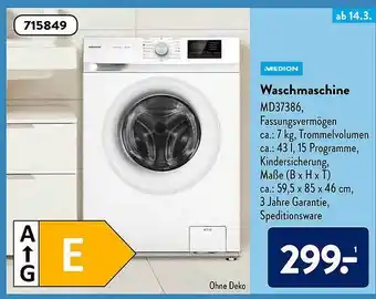 Aldi Süd Medion Waschmaschine Angebot