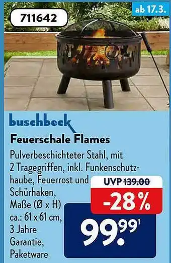 Aldi Süd Buschbeck Feuerschale Flames Angebot