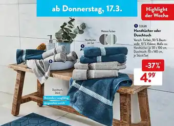 Aldi Süd Tukan Handtücher Oder Duschtuch Angebot