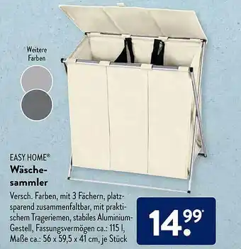 Aldi Süd Easy Home Wäschesammler Angebot