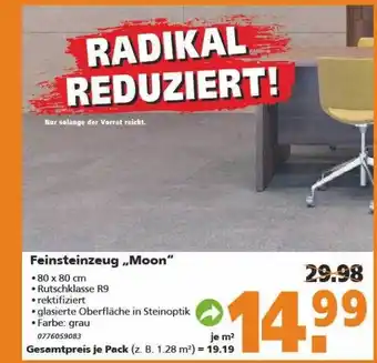 Globus Baumarkt Feinsteinzeug „moon“ Angebot