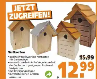 Globus Baumarkt Nistkasten Angebot