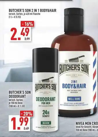 Marktkauf Butcher's Son 2 In 1 Body&hair Angebot