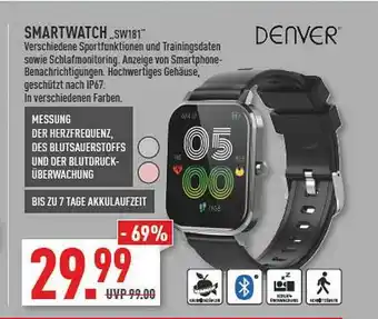 Marktkauf Denver Smartwatch „SW181” Angebot