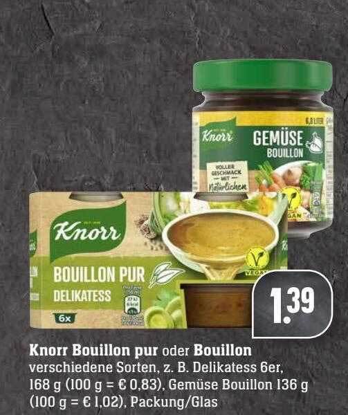 Knorr Bouillon Pur Oder Bouillon Angebot bei ScheckinCenter