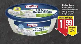 Scheck-in-Center Nadler Sahne Heringsfilets Angebot