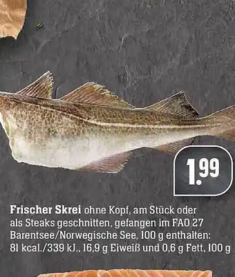 E-Center Frischer Skrei Angebot