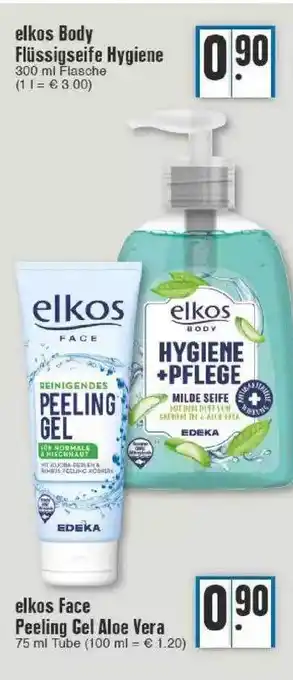 Edeka Elkos Face Peeling Gel Aloe Vera Angebot