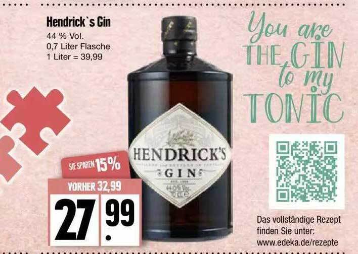 Hendrick's Gin Angebot bei Edeka