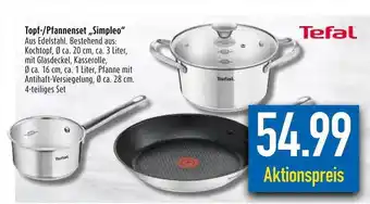 diska Tefal Topf--pfannenset „simpleo” Angebot