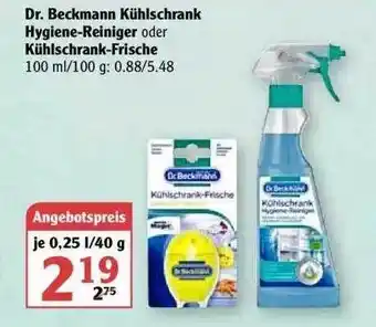 Globus Dr. Beckmann Kühlschrank Hygiene-reiniger Oder Kühlschrank-frische Angebot