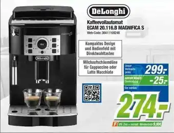 Expert Klein Dëlonghi Kaffeevollautomat Ecam 20.116.b Magnifica S Angebot