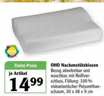 Globus Oho Nackenstützkissen Angebot