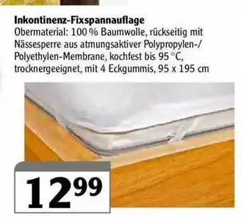 Globus Inkontinenz-Fixspannauflage Angebot