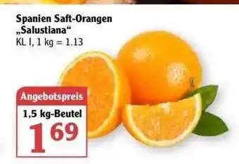 Globus Spanien Saft-orangen „salustiana“ Angebot