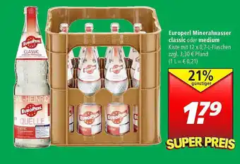 Marktkauf Europerl Mineralwasser Classic Oder Medium Angebot