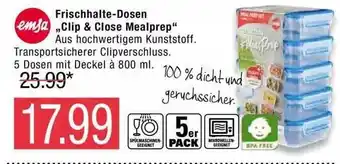 Marktkauf Emsa Frischhalte-dosen „clip & Close Mealprep“ Angebot