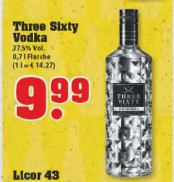 trinkgut Three Sixty Vodka 0,7 l Angebot